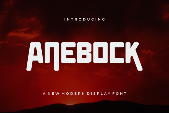 Anebock: A Bold Display Font for Modern Editorial Design