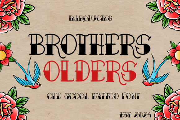 Brothers Olders Font Review for Web Design