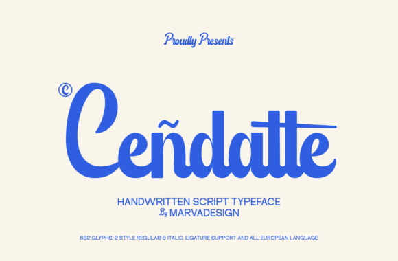 Cendatte Font: A Modern Script for Editorial Design