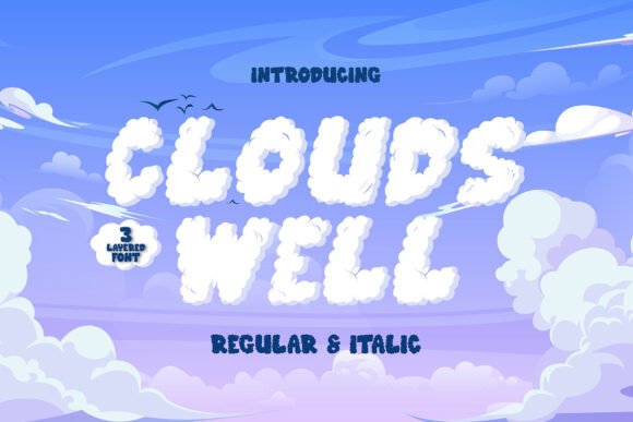 Clouds Well Font: Adding Dreamy Depth to Brand Identity