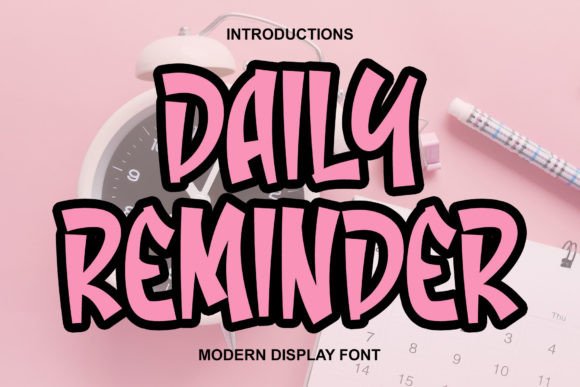 Daily Reminder Font: Warm Display Typography for Web