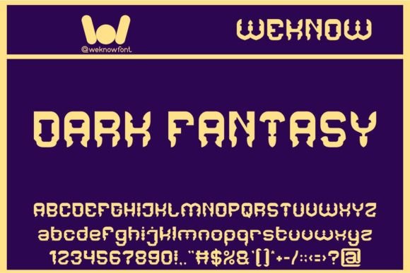 Dark Fantasy: A Gothic-Inspired Font for Bold Editorial Design