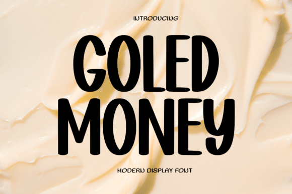 Goled Money Font: Elegant Display Type for Makers