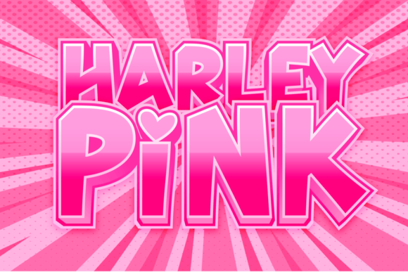Harley Pink Font: Playful Typography for Editorial Design