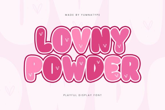 Lovny Powder Font: Adding Whimsy to Handmade Labels