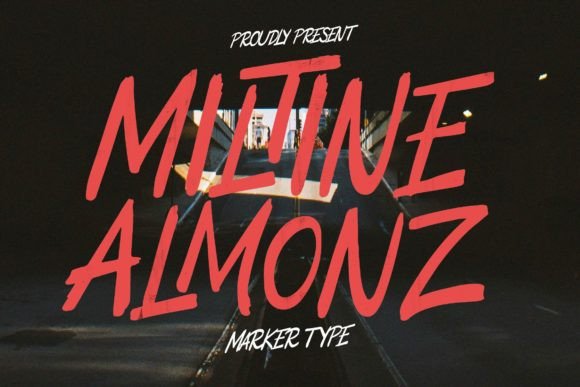 Miltine Almonz Font: A Playful Display Typeface for Brands
