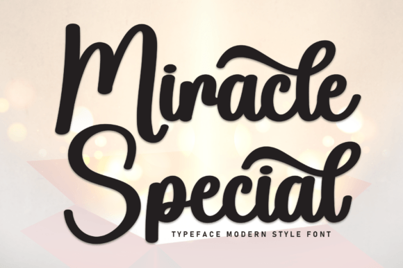 Miracle Spesial Font Review for Campaign Design