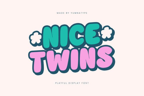 Nice Twins Font Review: Bold Display Type for Playful Branding