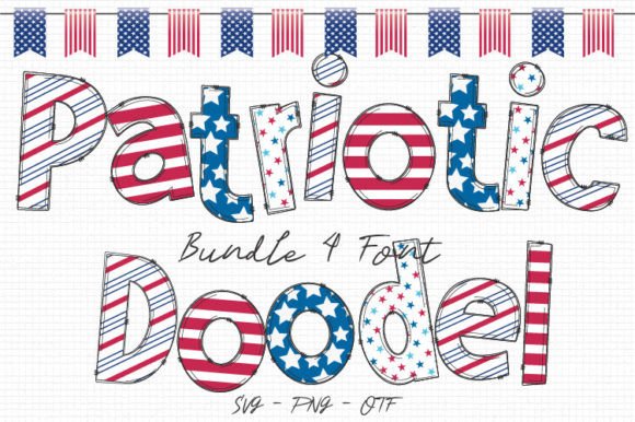 Patriotic Day Font: Bold Color Type for Campaigns