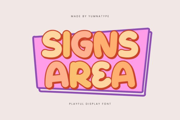 Signs Area Font: Elevating Editorial Layouts
