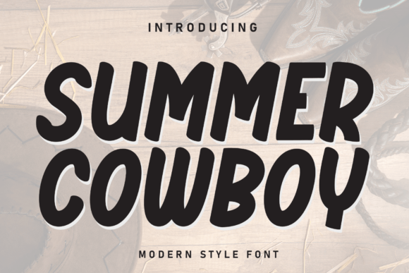 Summer Cowboy Font: A Bold Display Typeface for Branding