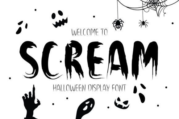 Testing the Scream Font for Seasonal Brand Identity