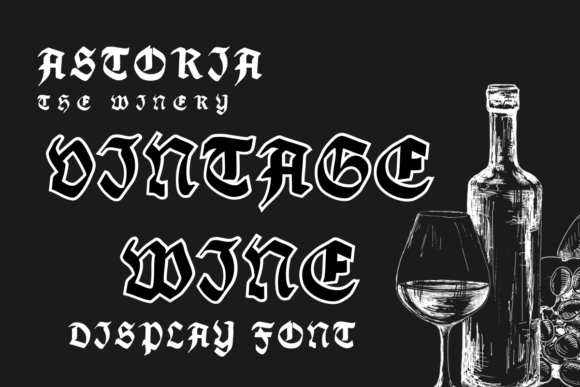 Vintage Wine Font: Elevate Small Business Branding